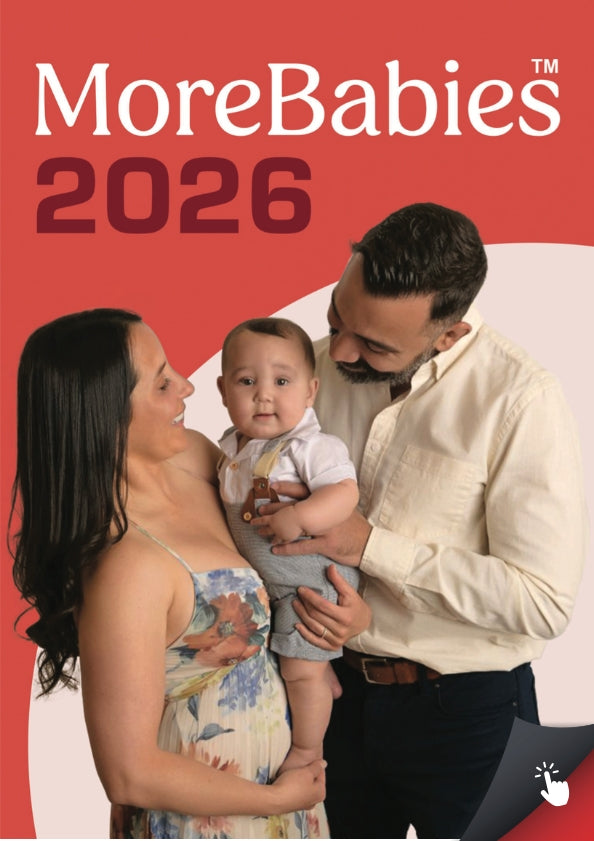 A mom, dad, and their baby.